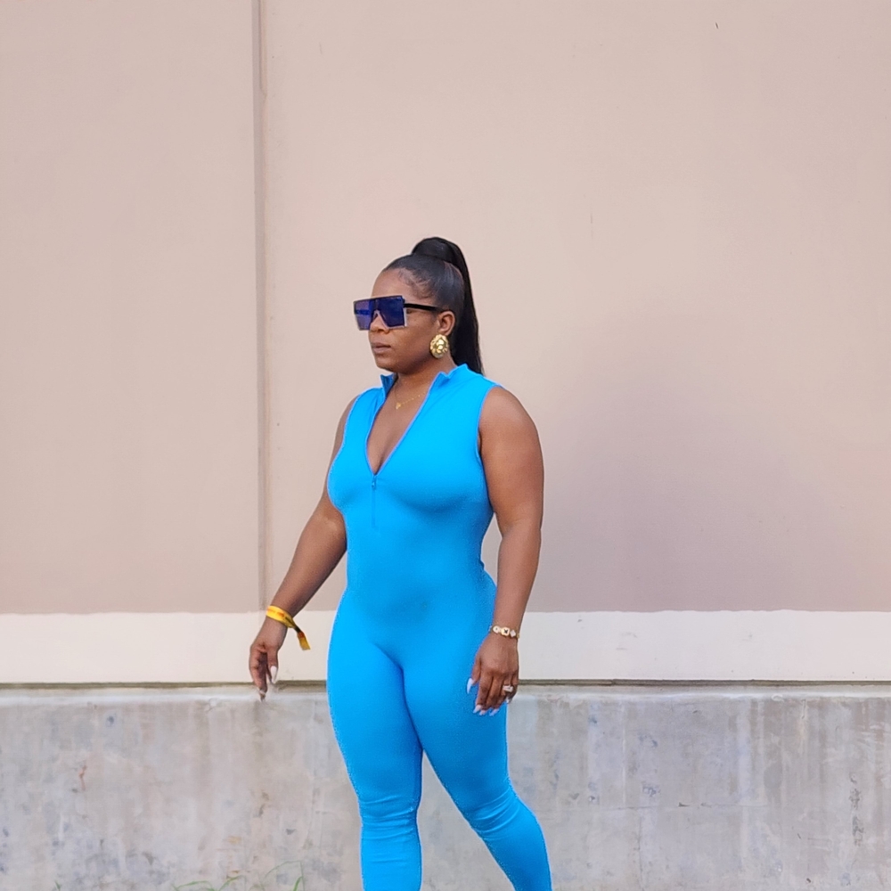 Blue Women's Jumpsuit